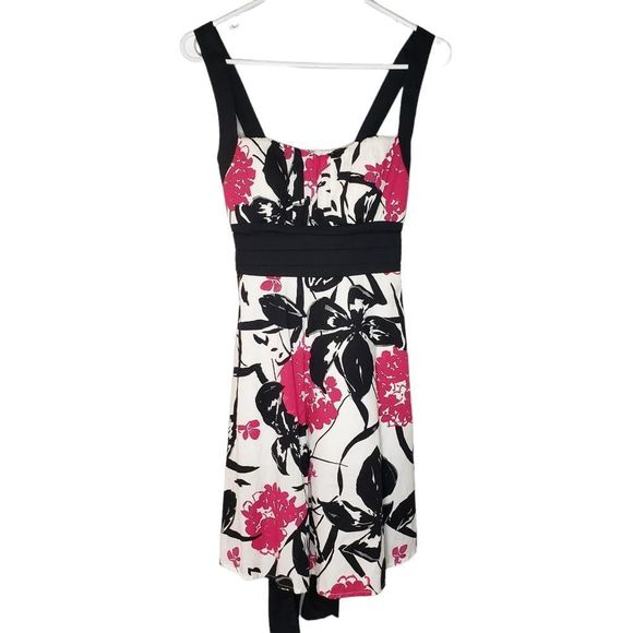 Eclipse Pink White Black Summer Spring Wedding Dress Midi Small - Picture 1 of 10